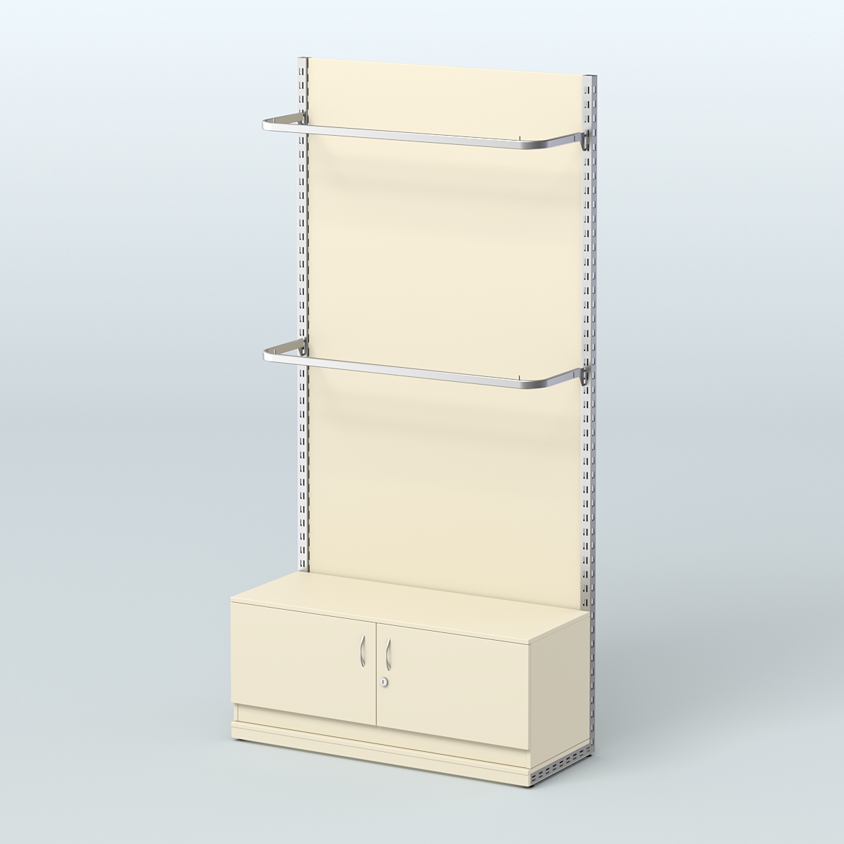 Система ЭЛЕГАНТ №2 с ДСП и тумбой T21 (1200 мм) Крем Вайс