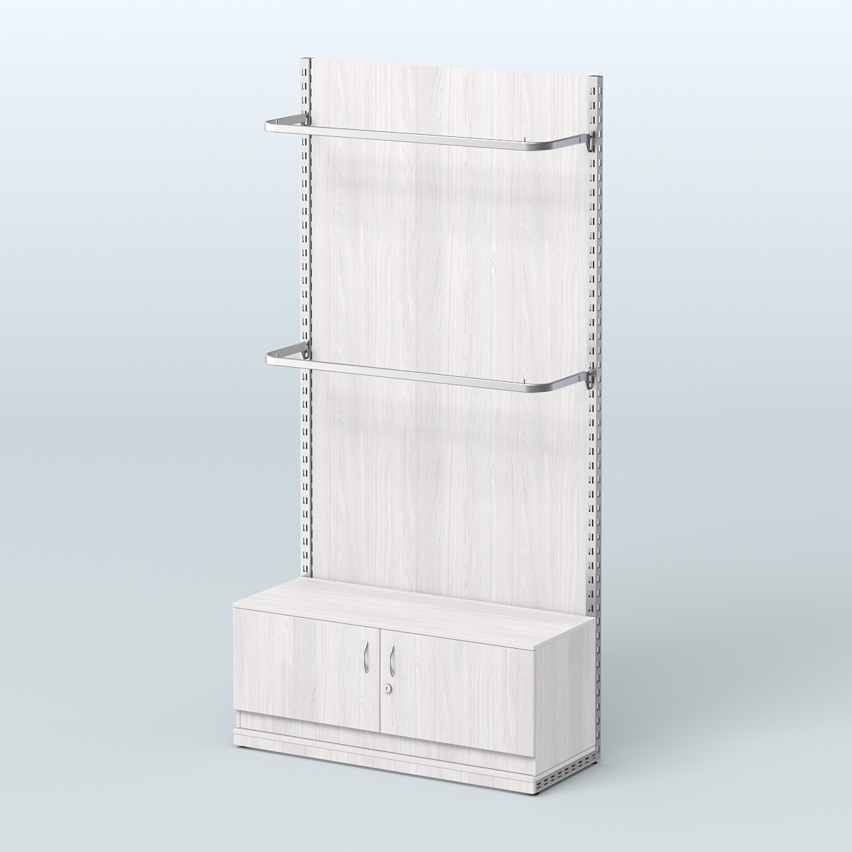 Система ЭЛЕГАНТ №2 с ДСП и тумбой T21 (1200 мм) Ясень Анкор светлый