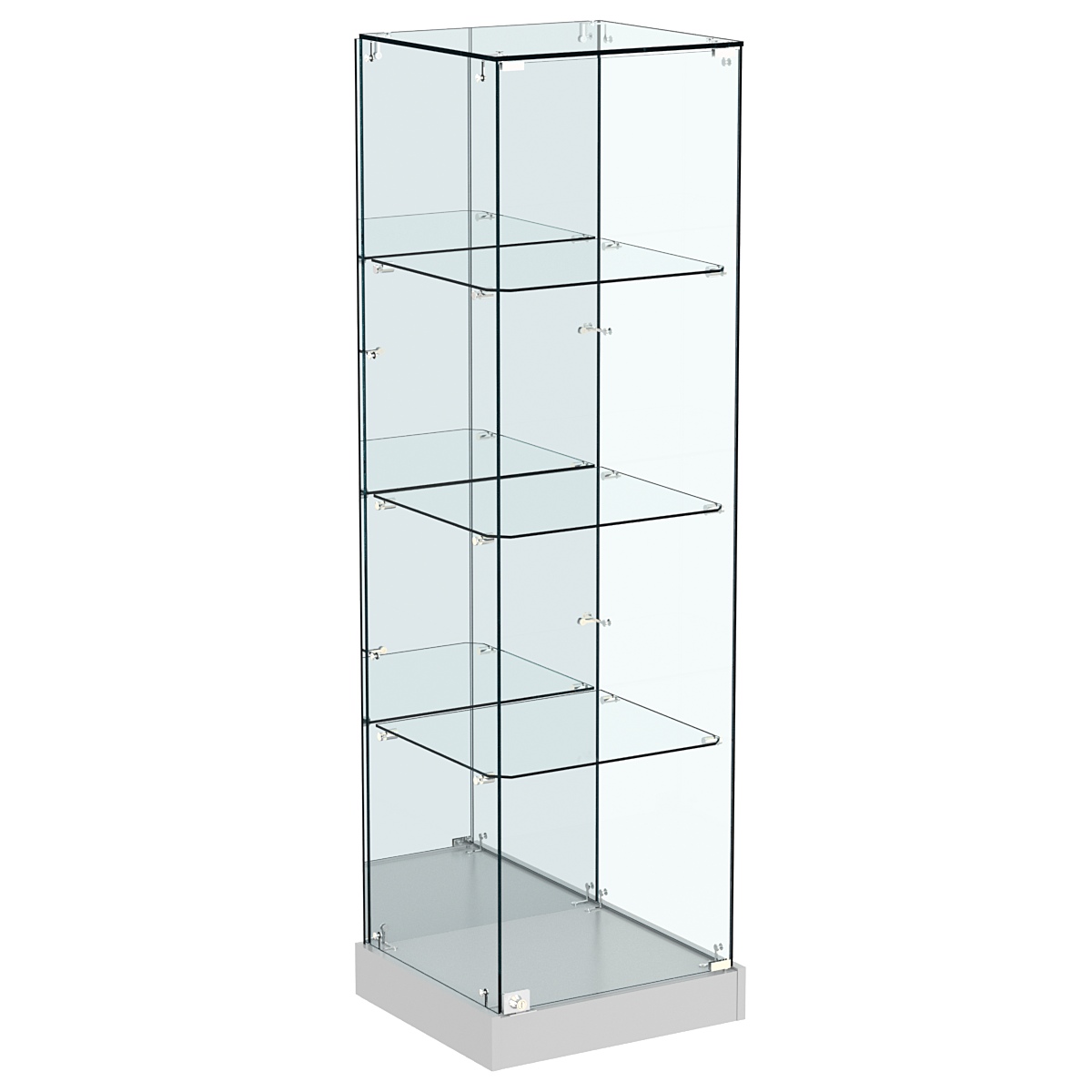 Витрина Хит продаж №3 (закрытая, задняя стенка - зеркало) Серый