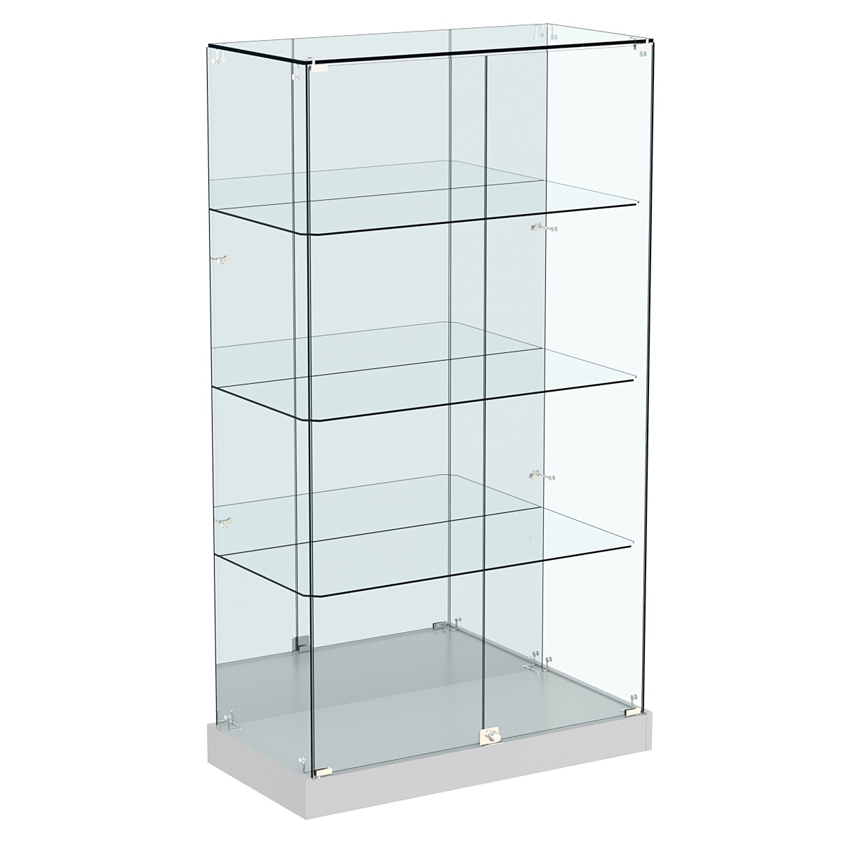 Витрина Хит продаж №7 (закрытая, задняя стенка - зеркало) Серый