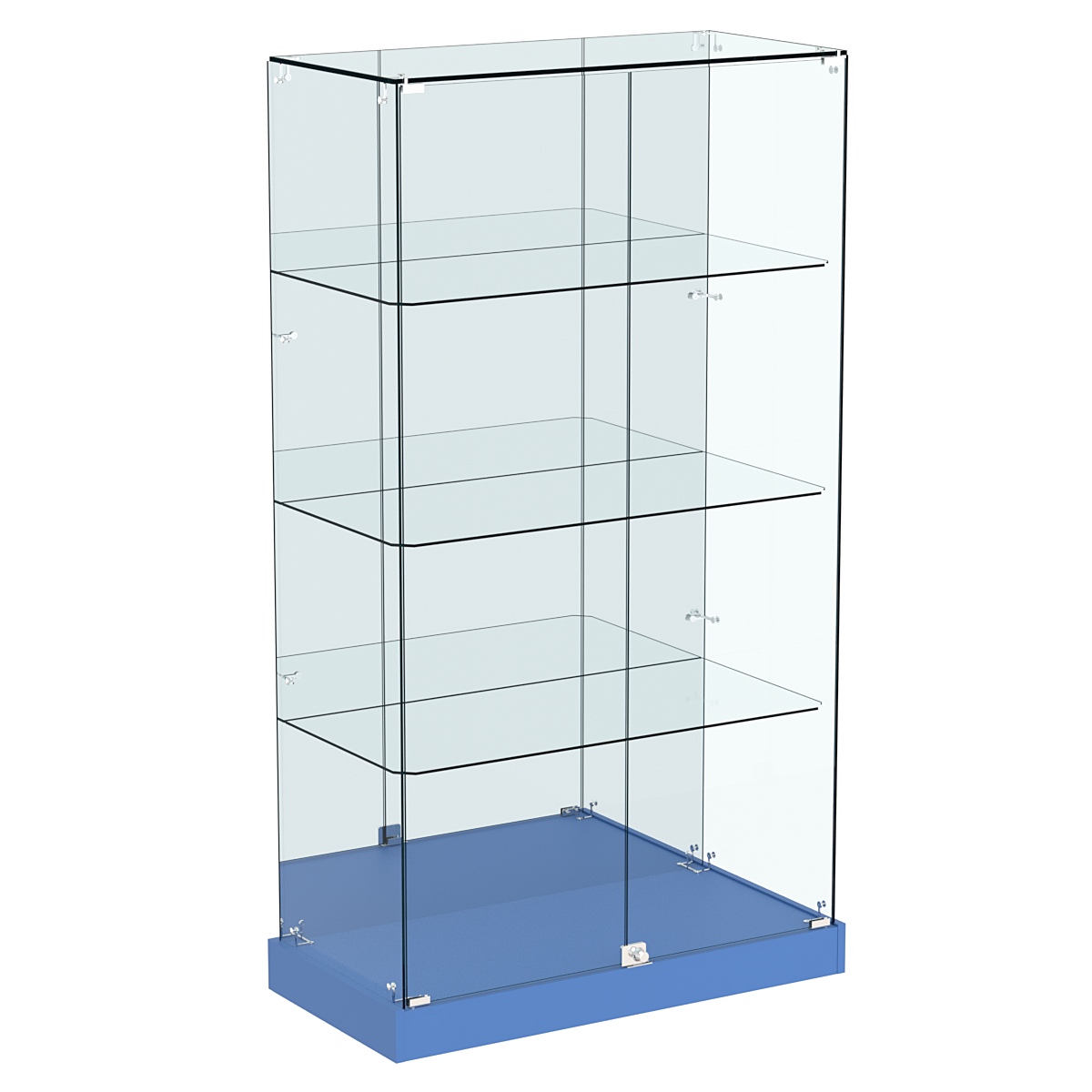 Витрина Хит продаж №7 (закрытая, задняя стенка - зеркало) Делфт голубой U525 ST9