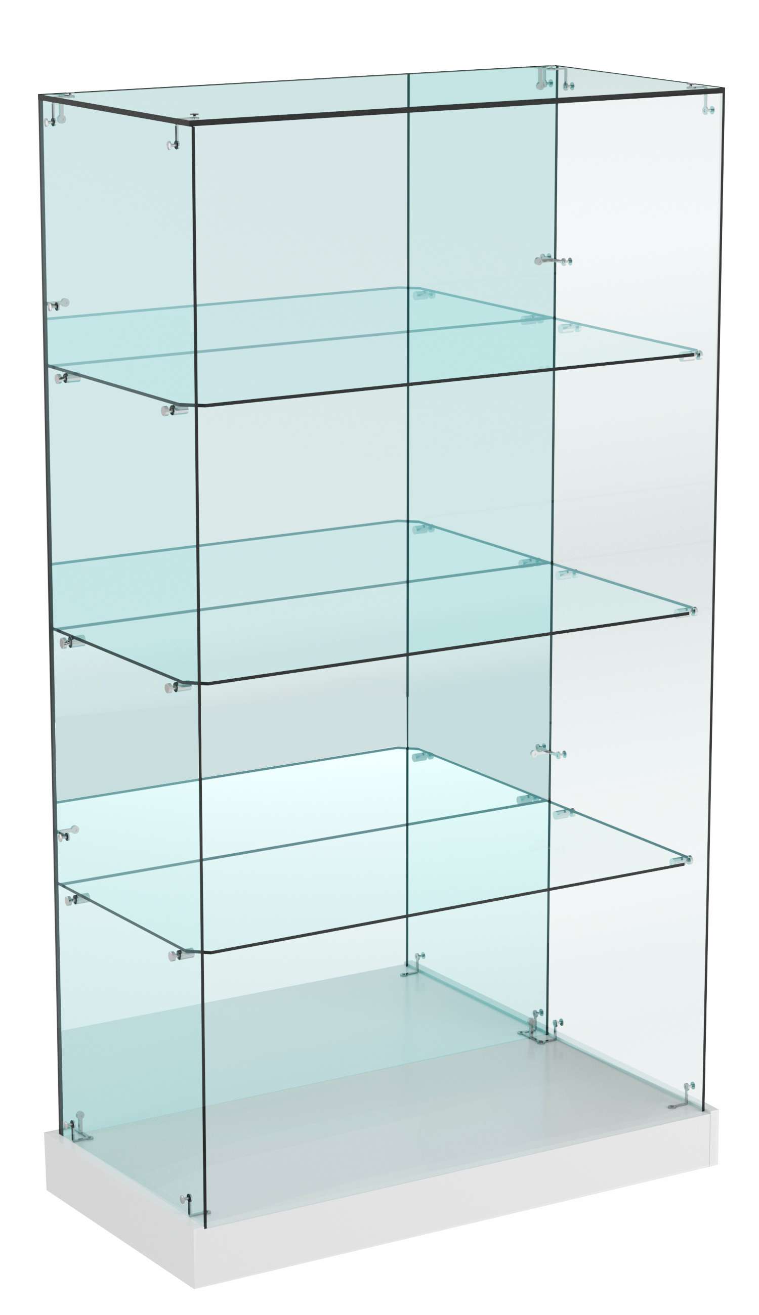 Витрина Хит продаж №8 (открытая, задняя стенка - зеркало) Серый