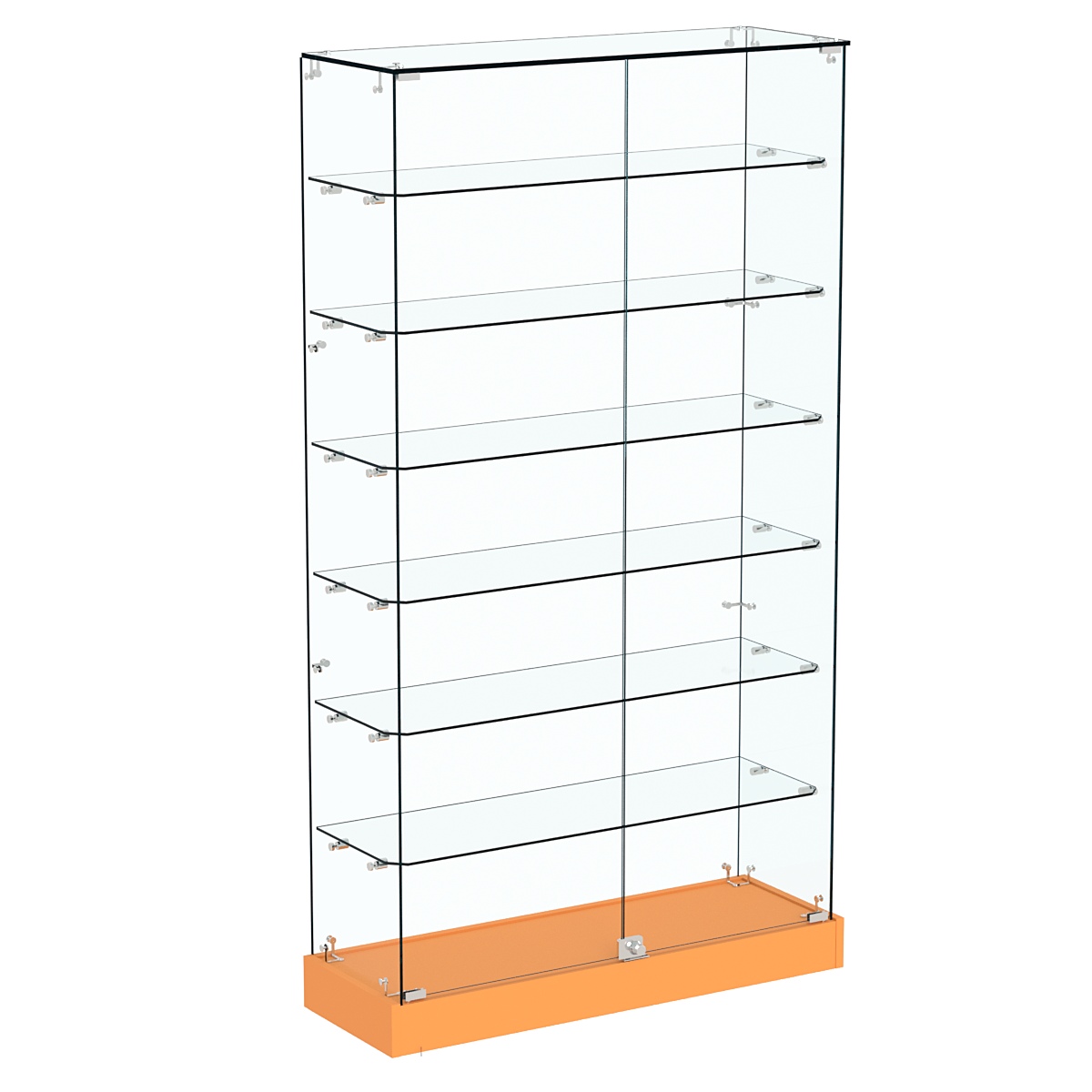 Витрина Хит продаж №9 (закрытая, задняя стенка - стекло) Оранжевый 0132 BS