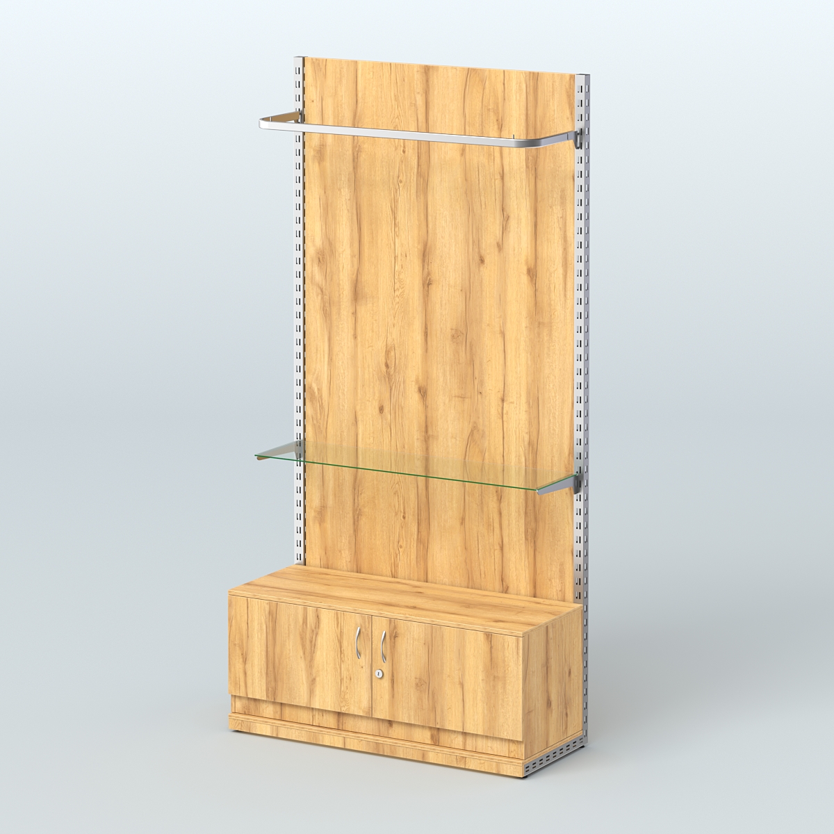 Система ЭЛЕГАНТ №7 с ДСП и тумбой T21 (1200 мм) Дуб Золотистый