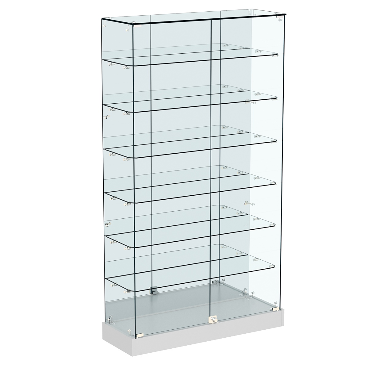 Витрина Хит продаж №11 (закрытая, задняя стенка - зеркало) Серый