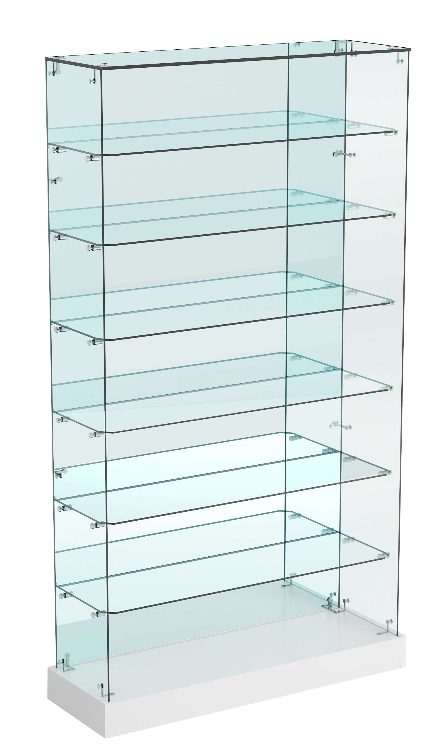 Витрина Хит продаж №12 (открытая, задняя стенка - зеркало) Серый