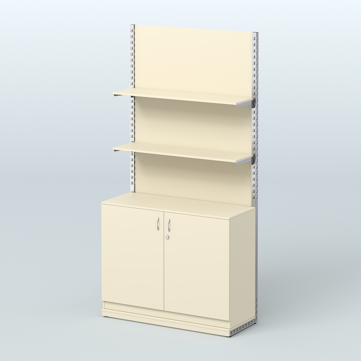 Система ЭЛЕГАНТ №8 с ДСП и тумбой T23 (1200 мм) Крем Вайс