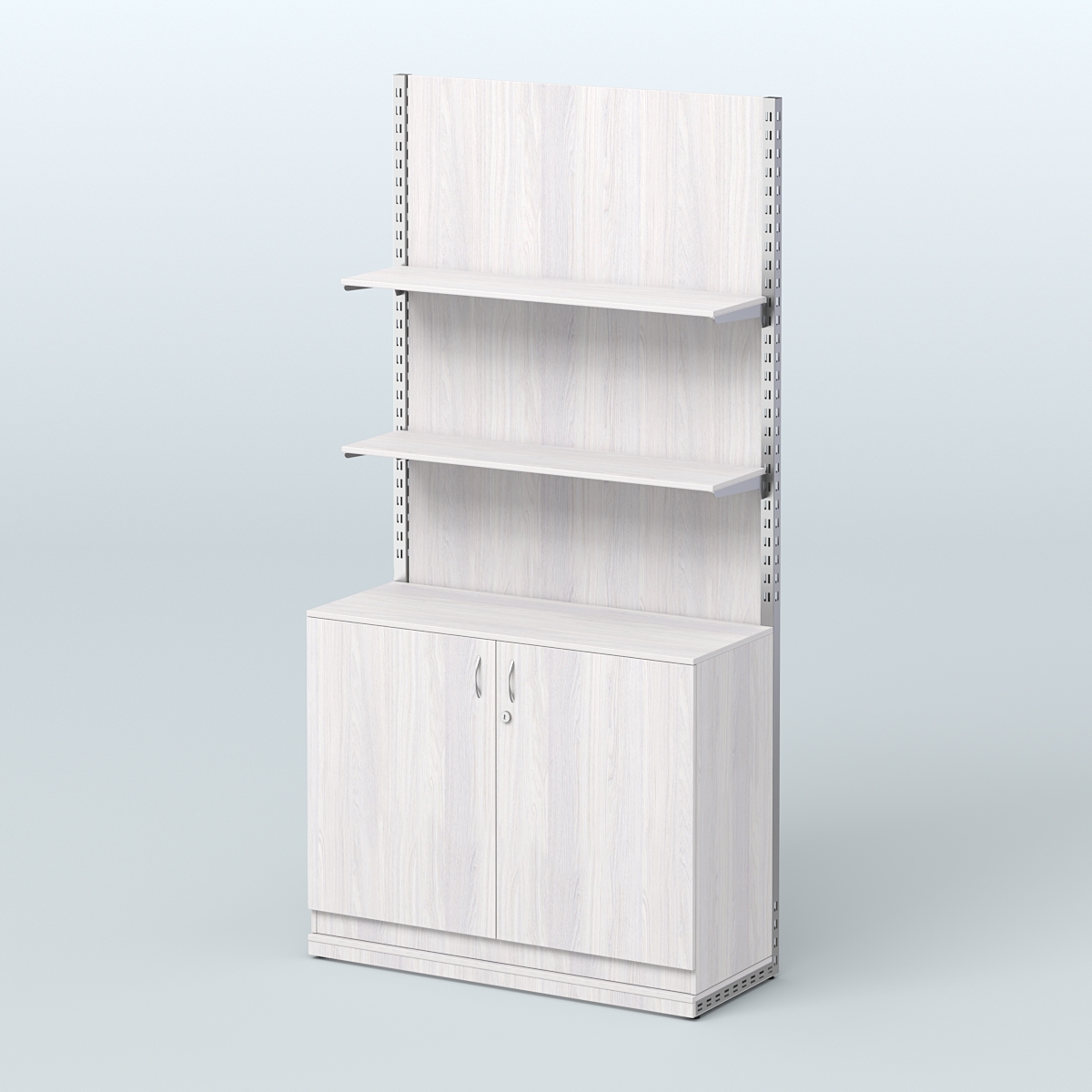 Система ЭЛЕГАНТ №8 с ДСП и тумбой T23 (1200 мм) Ясень Анкор светлый