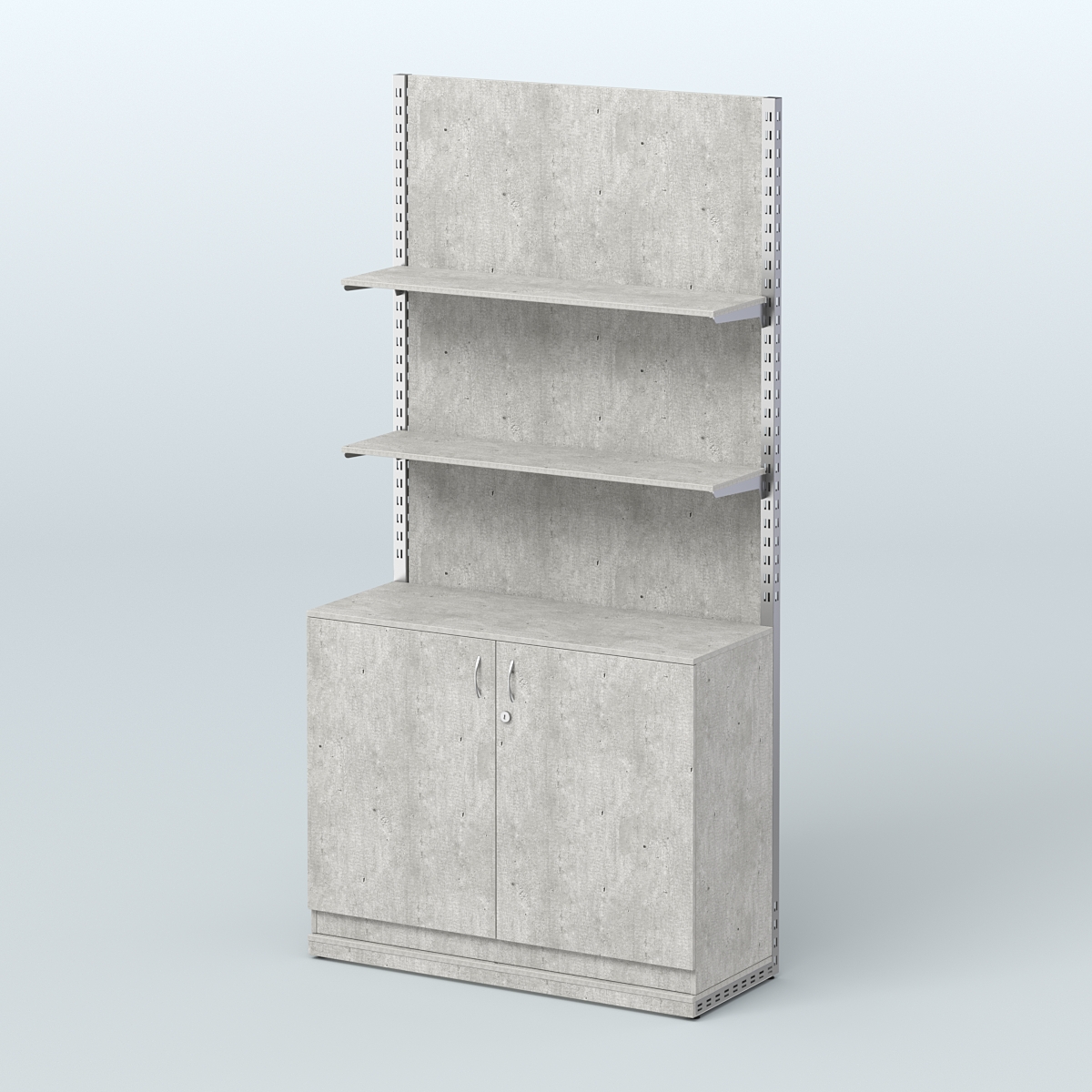 Система ЭЛЕГАНТ №8 с ДСП и тумбой T23 (1200 мм) Метрополитан Грей