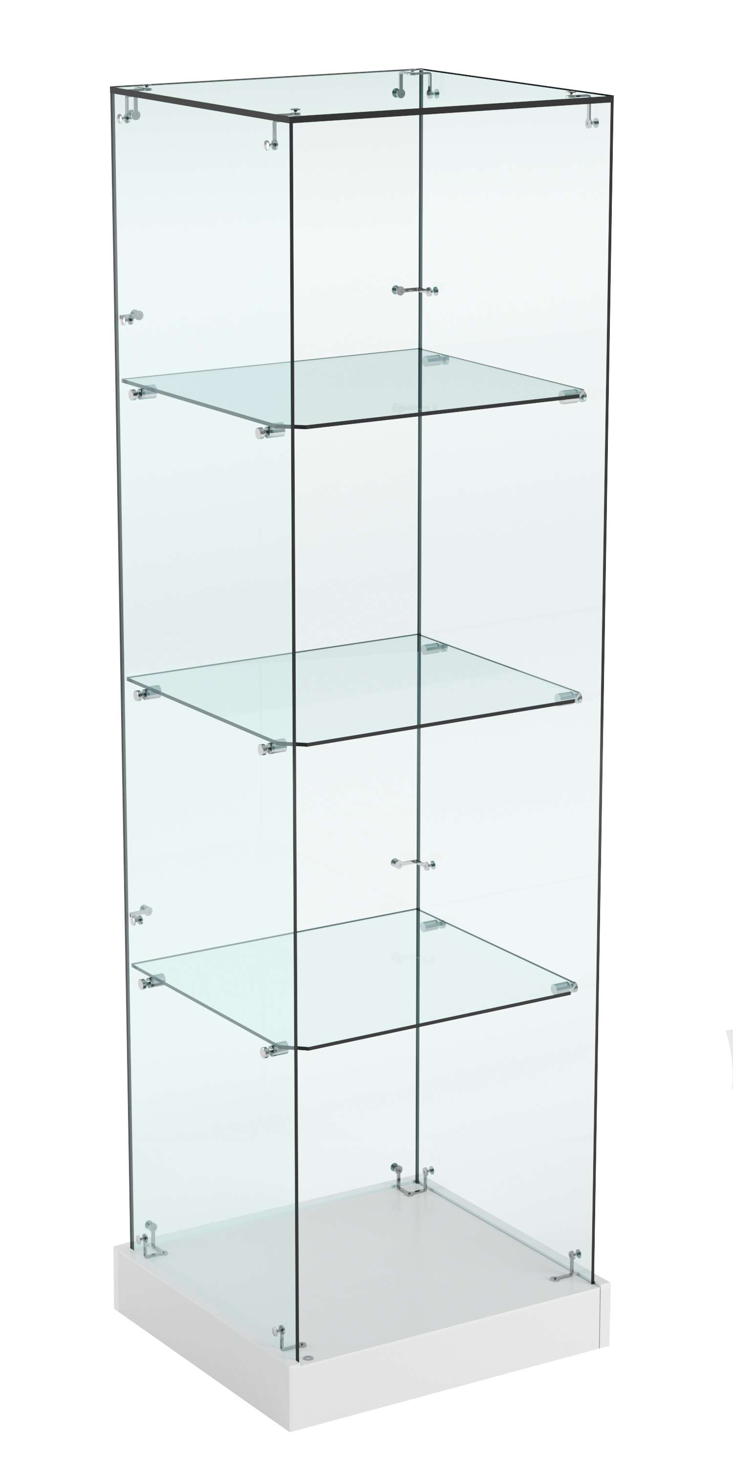 Витрина Хит продаж №2 (открытая, задняя стенка - стекло) Серый