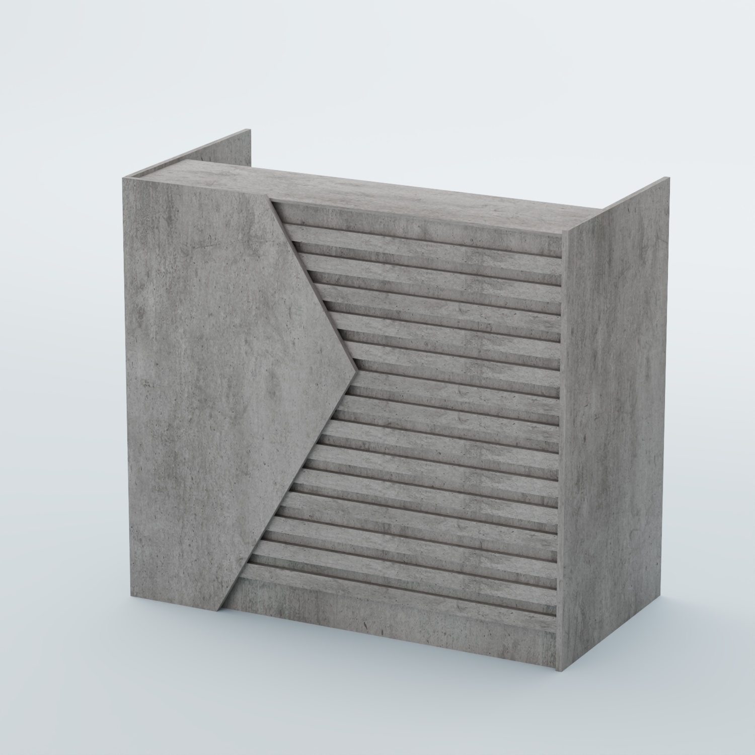 Ресепшен граунд №6А Бетон Чикаго светло-серый F186 ST9