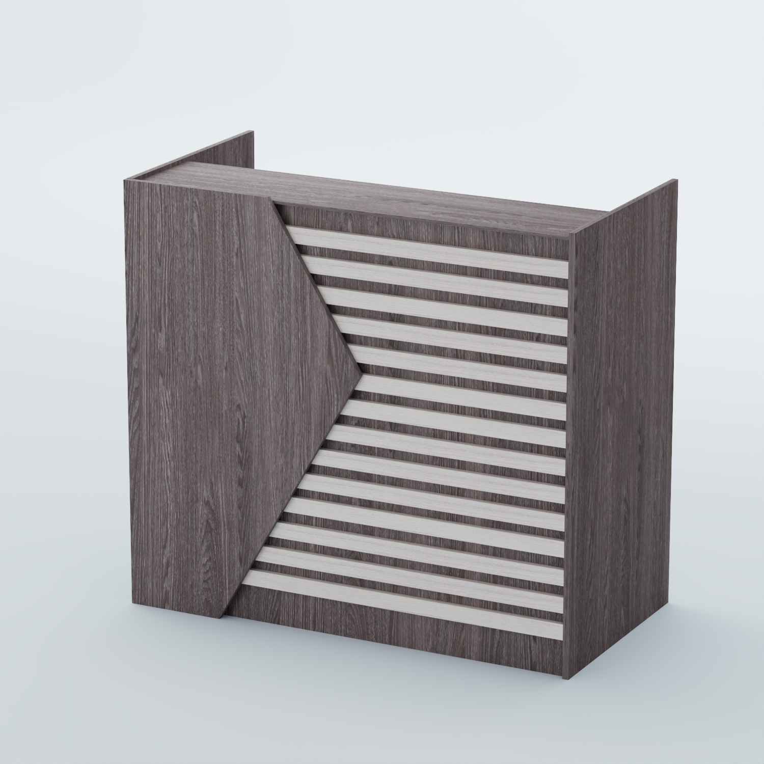 Ресепшен граунд №6А Ясень Анкор темный + Ясень Анкор светлый