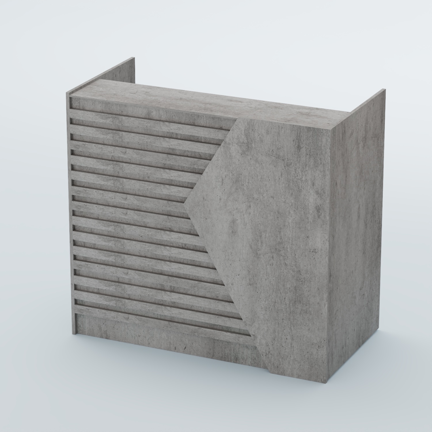 Ресепшен граунд №6Б Бетон Чикаго светло-серый F186 ST9