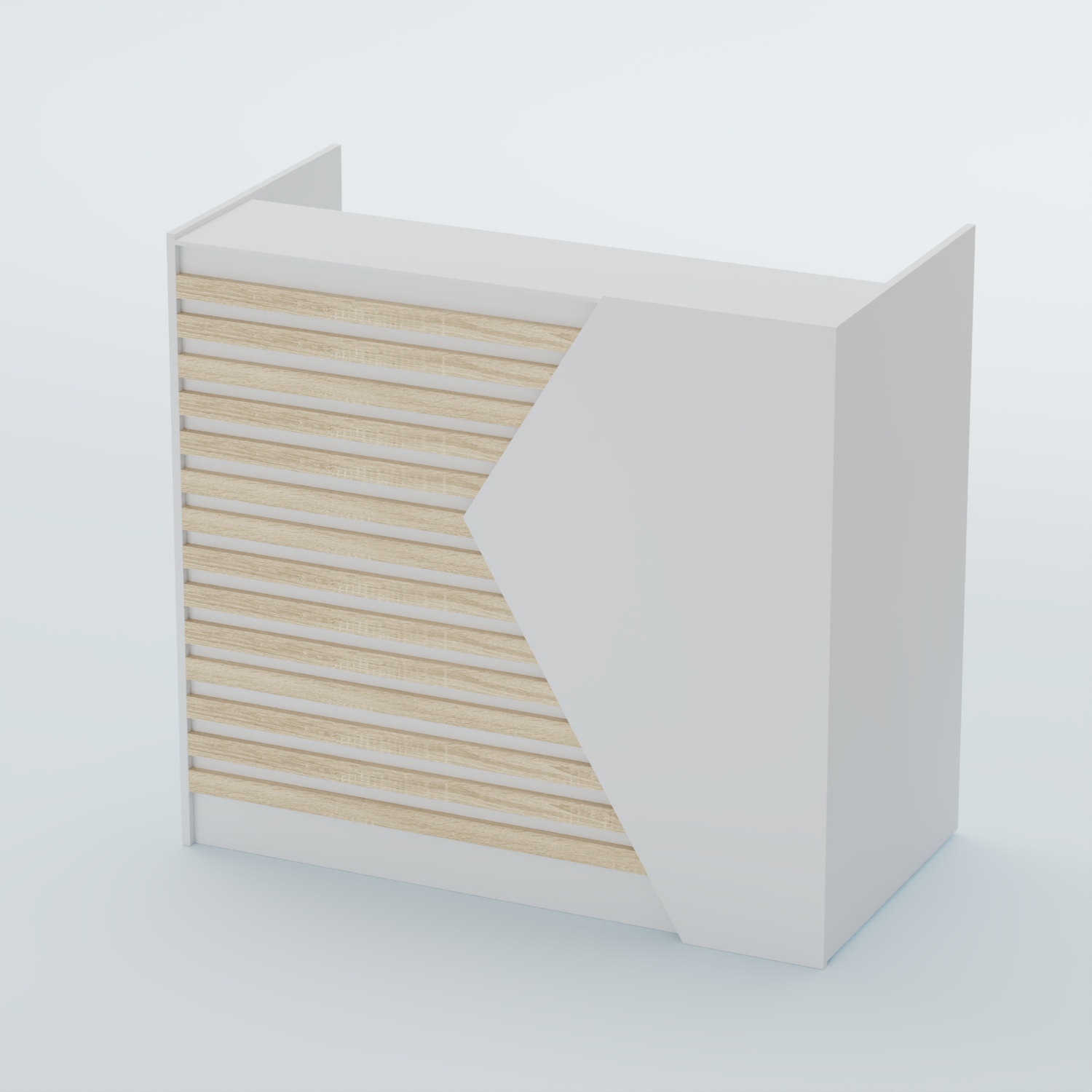 Ресепшен граунд №6Б Белый + Дуб Сонома