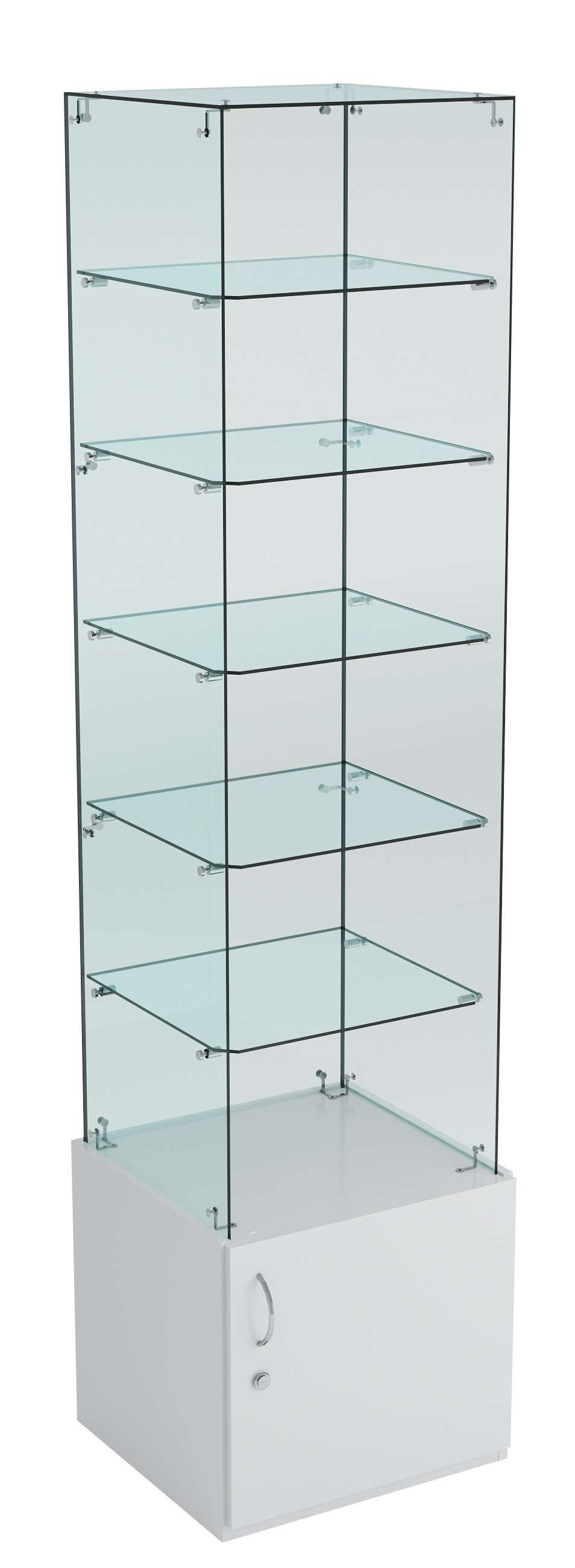 Витрина ИСТРА №606 стаканчик (З/С - стекло), без дверей Серый