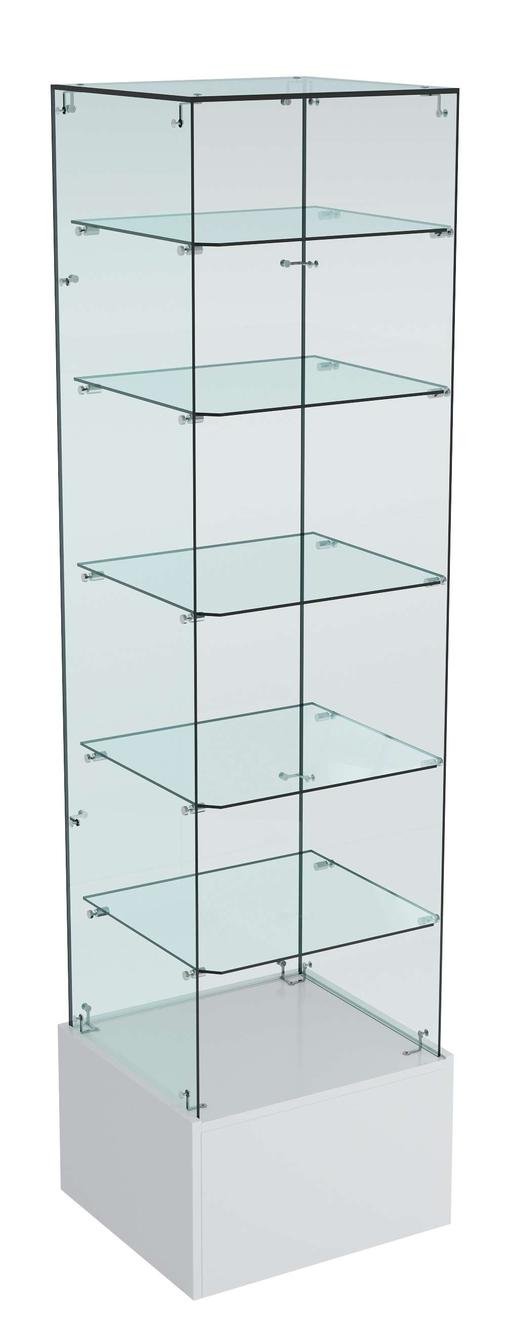 Витрина ИСТРА №610 стаканчик (З/С - стекло), без дверей Серый