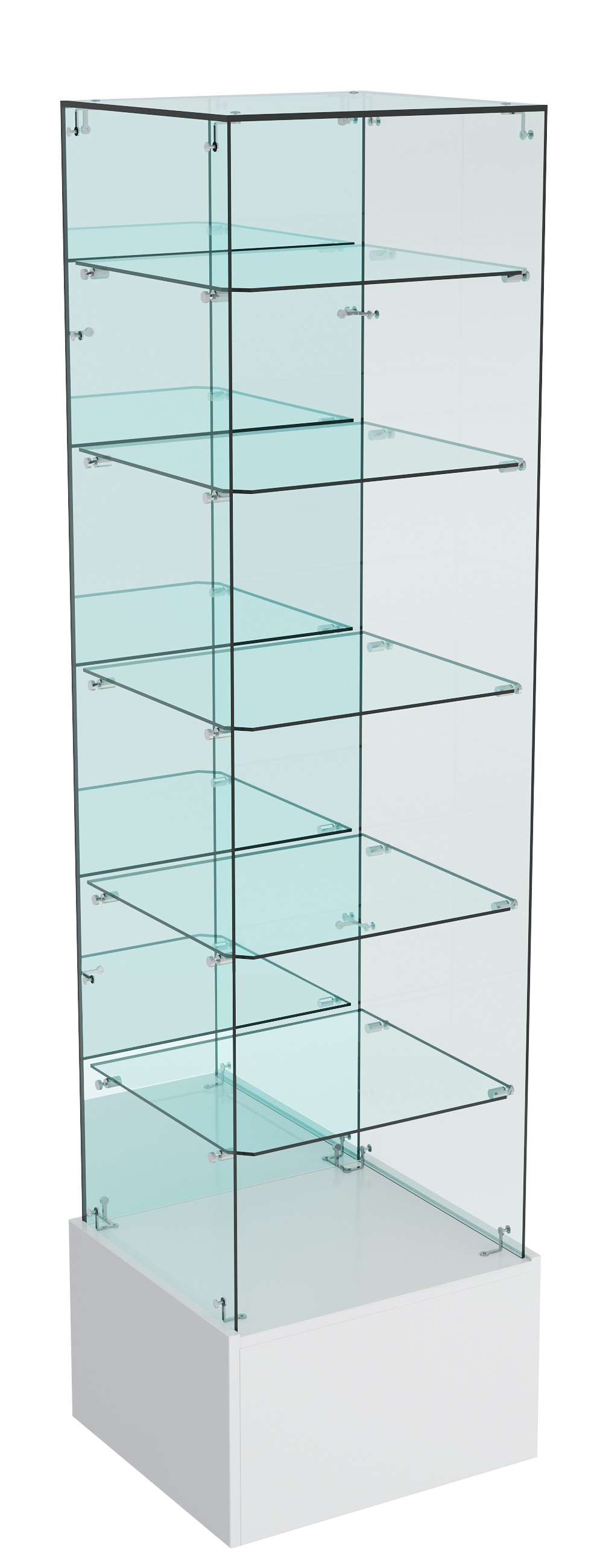 Витрина ИСТРА №612 стаканчик (З/C - зеркало), без дверей Серый