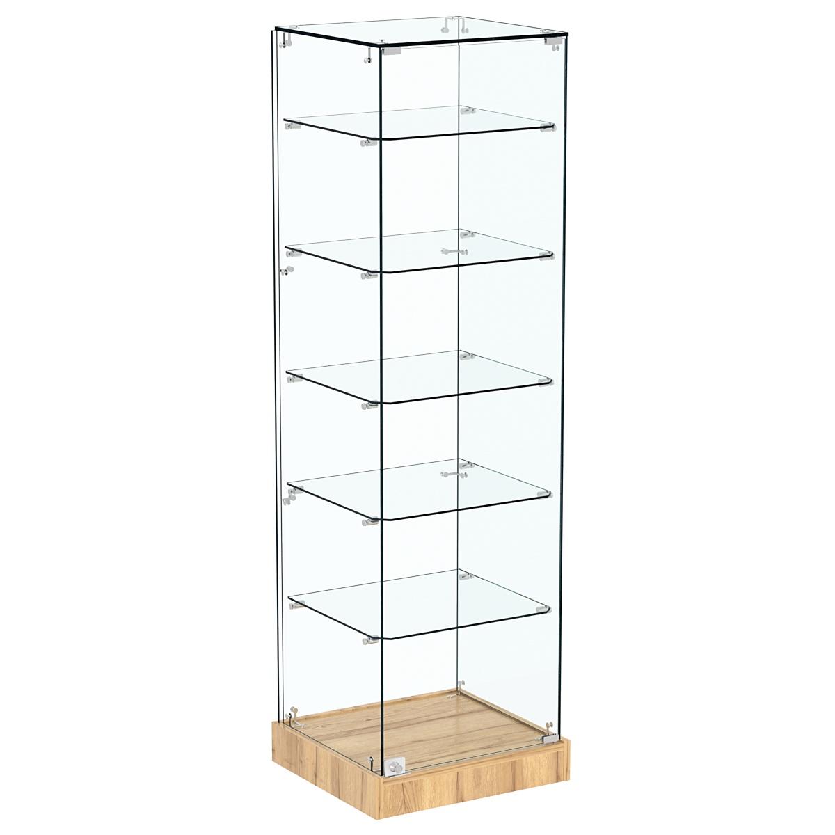 Витрина Хит продаж №501 (закрытая, задняя стенка - стекло) Дуб Золотистый