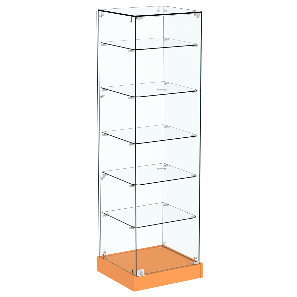Витрина Хит продаж №501 (закрытая, задняя стенка - стекло) Оранжевый 0132 BS