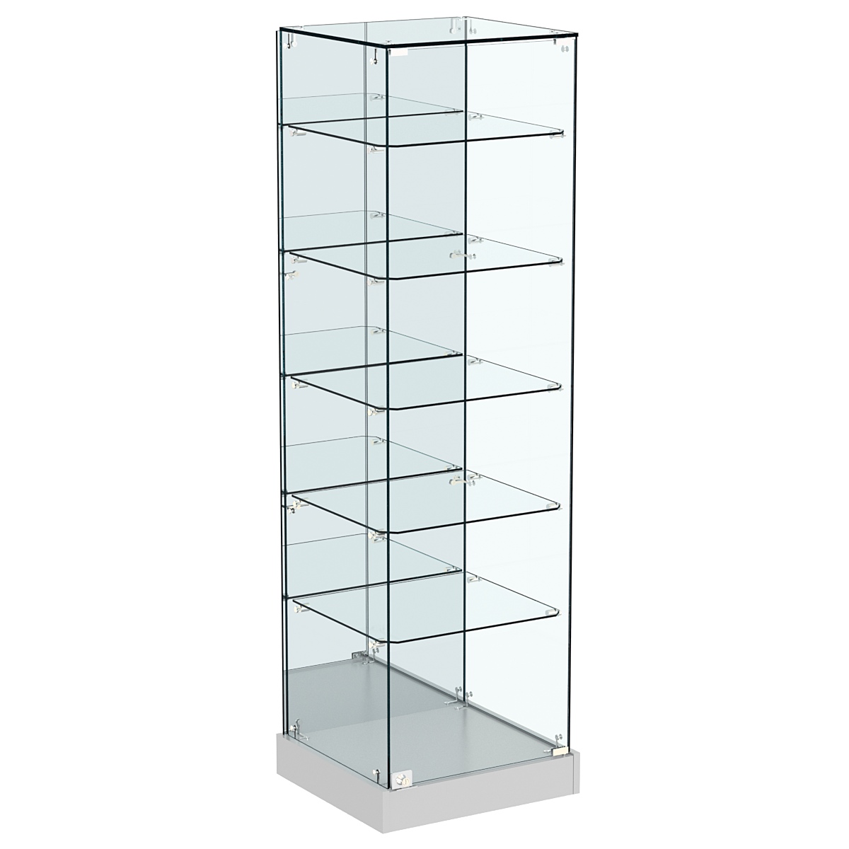 Витрина Хит продаж №503 (закрытая, задняя стенка - зеркало) Серый