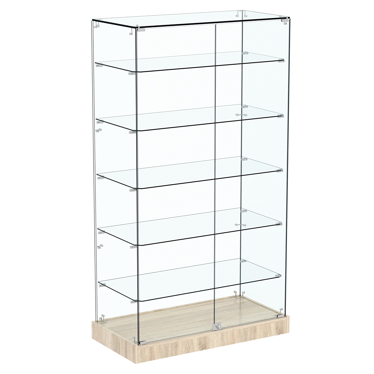 Витрина Хит продаж №505 (закрытая, задняя стенка - стекло) Дуб сонома