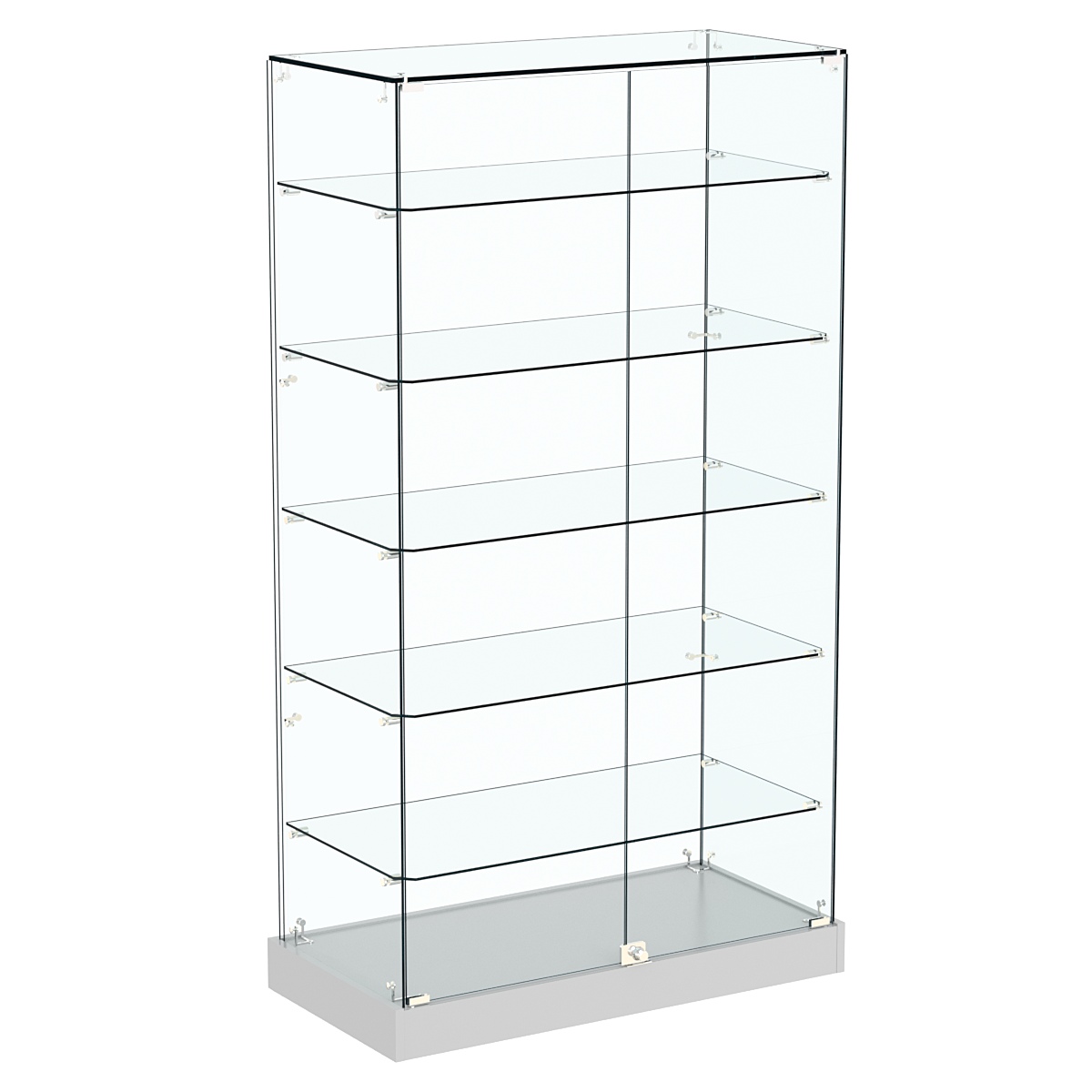 Витрина Хит продаж №505 (закрытая, задняя стенка - стекло) Серый