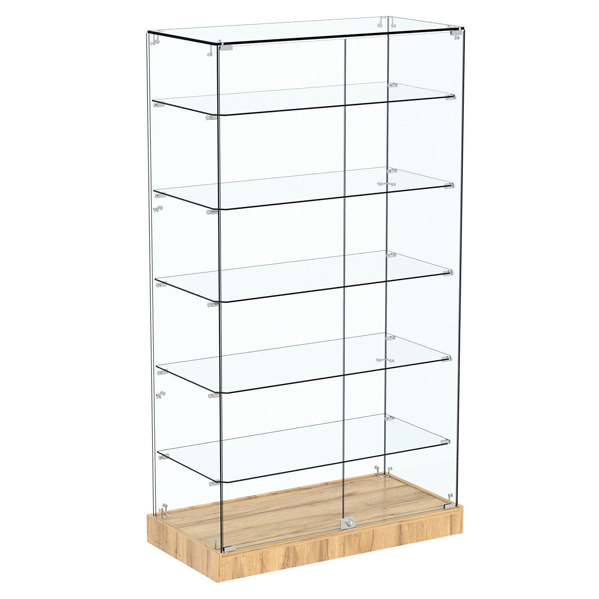 Витрина Хит продаж №505 (закрытая, задняя стенка - стекло) Дуб Золотистый