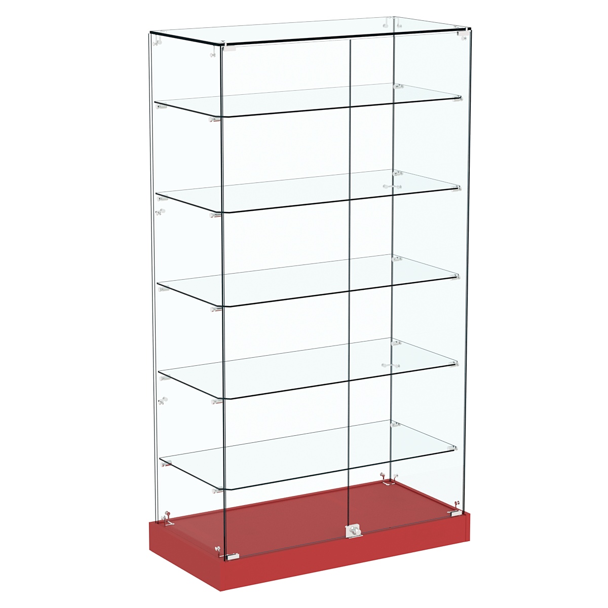 Витрина Хит продаж №505 (закрытая, задняя стенка - стекло) Красный U0210