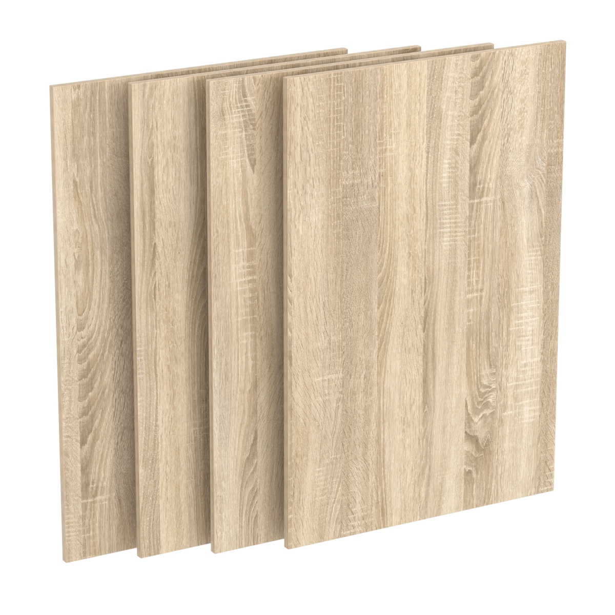 Комплект Мебельный щит 900*600мм из ДСП 16мм с кромкой - 4шт Дуб Сонома