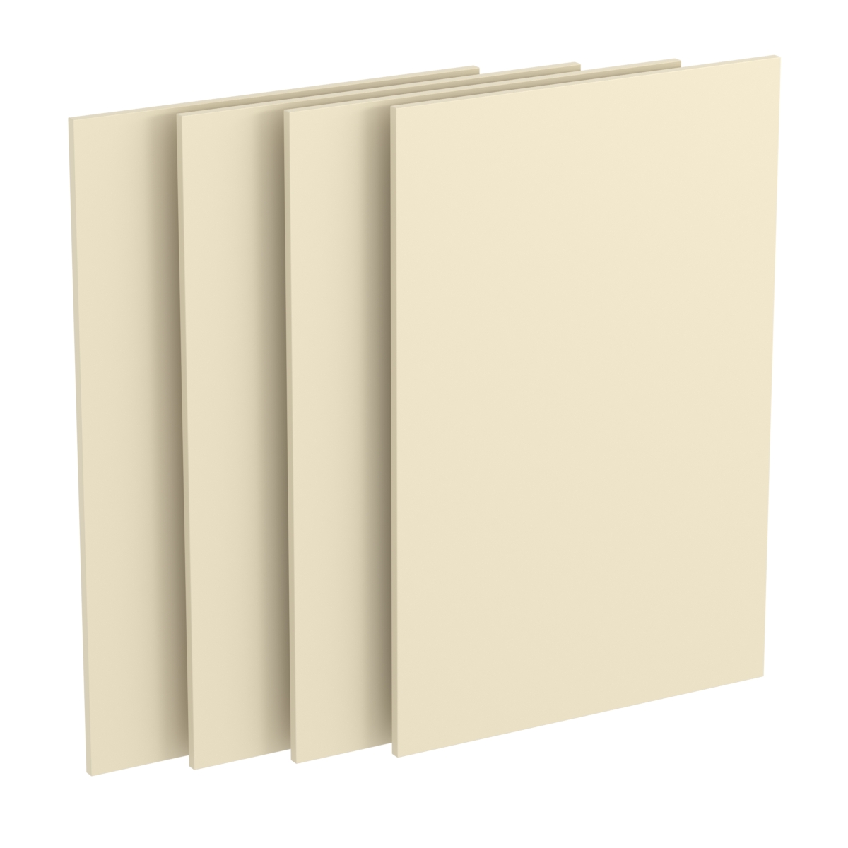 Комплект Мебельный щит 900*600мм из ДСП 16мм с кромкой - 4шт Крем Вайс