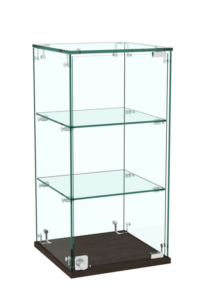 Витрина Истра настольная №21 (прозрачная) Дуб Венге