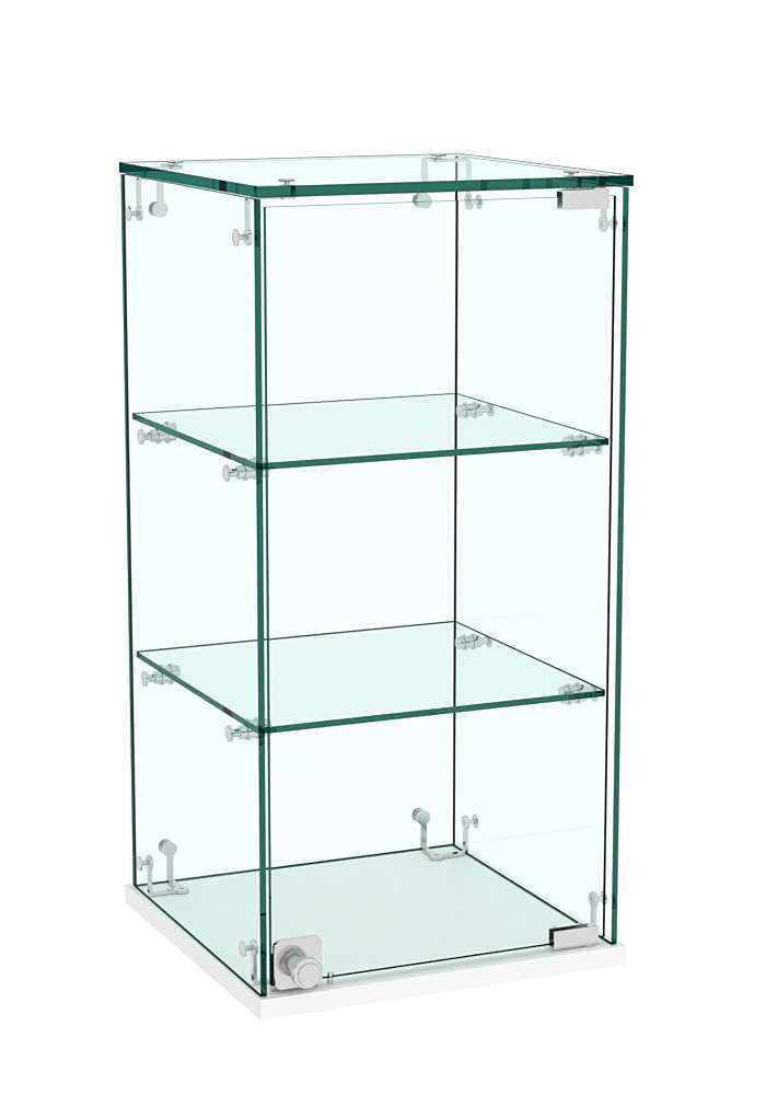 Витрина Истра настольная №21 (прозрачная) Белый