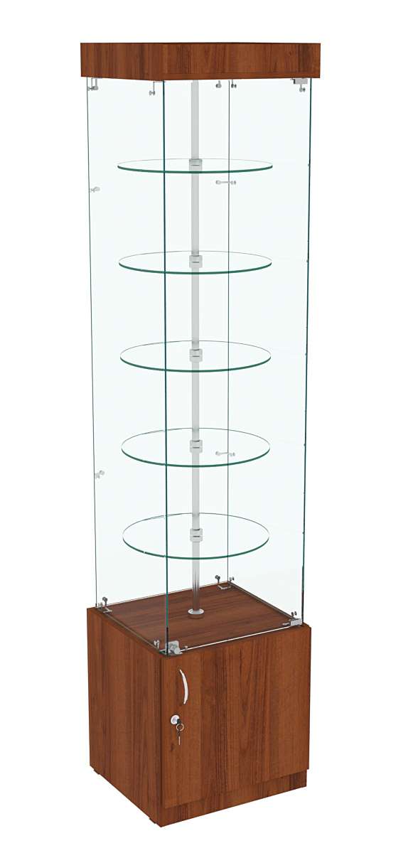 Витрина Ротация с вращающимися полками №502 Орех