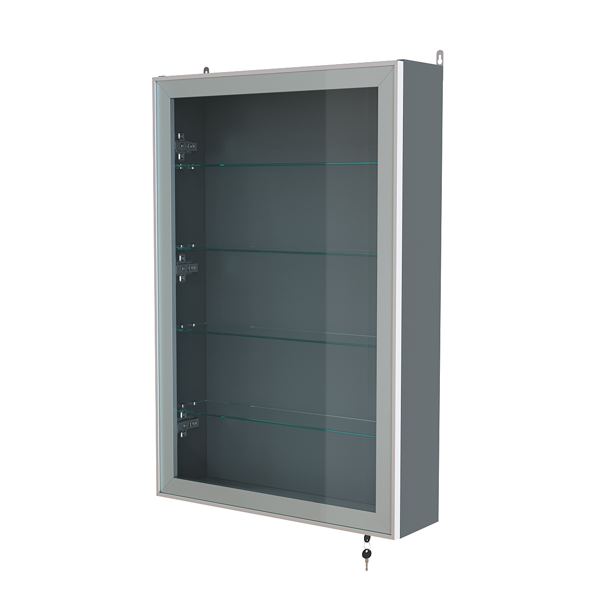 Витрина настенная №2-1А высокая серии Collecto Темно-Серый