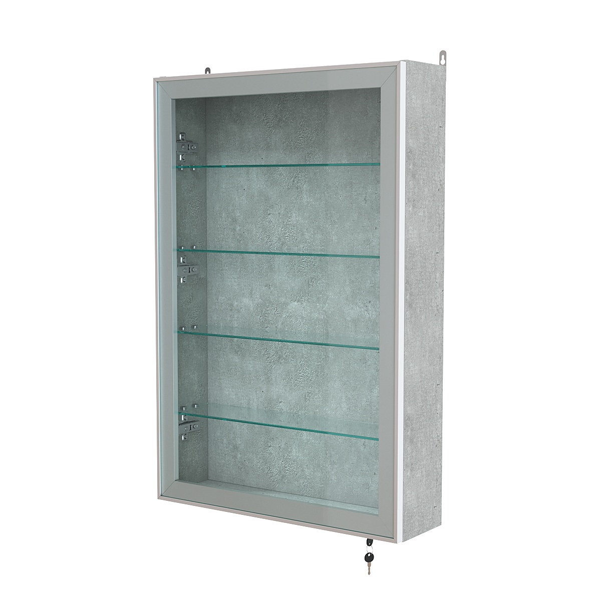 Витрина настенная №2-1А высокая серии Collecto Метрополитан Грей