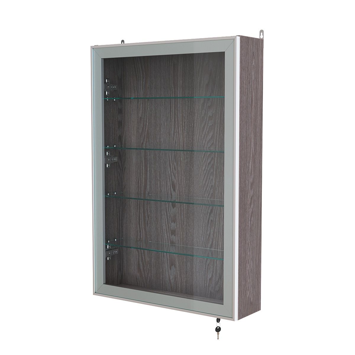 Витрина настенная №2-1А высокая серии Collecto Ясень Анкор темный