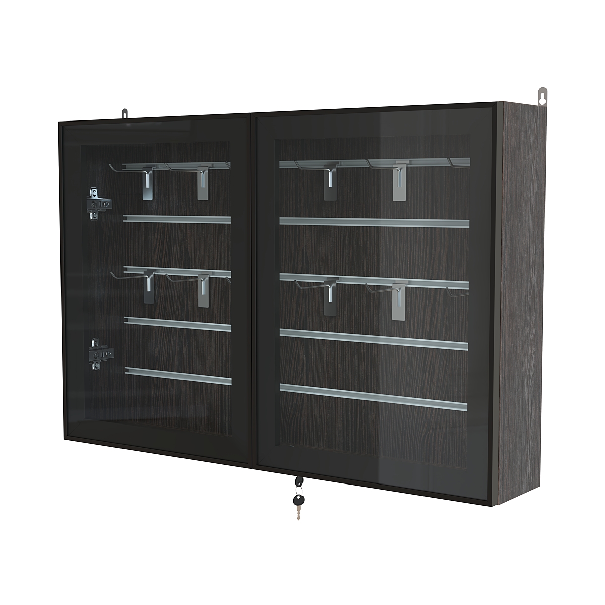 Витрина настенная №3-1Б широкая серии Collecto Дуб Венге