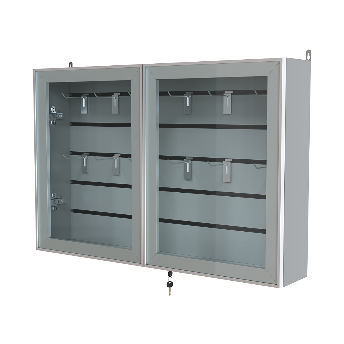 Витрина настенная №3-1Б широкая серии Collecto Серый