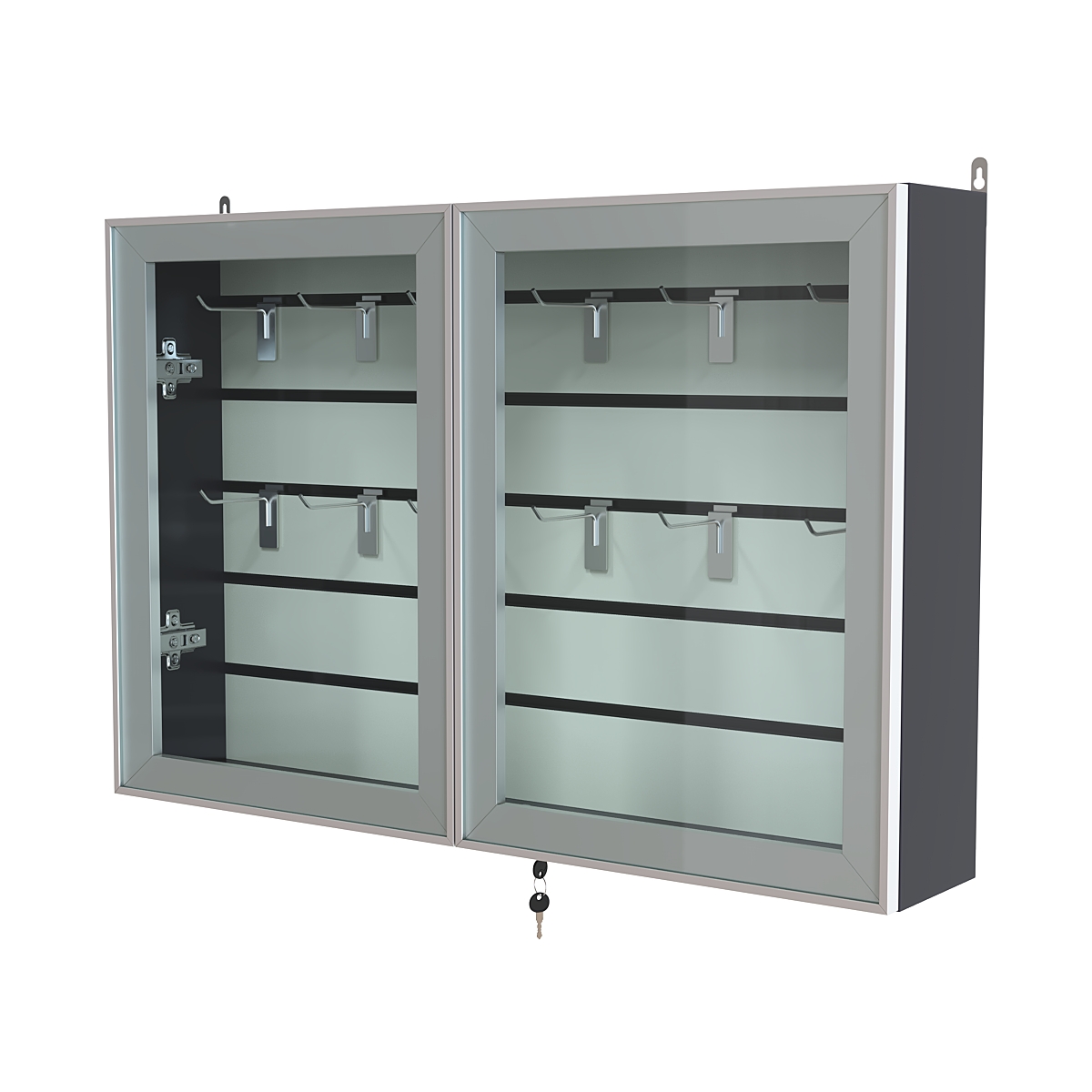 Витрина настенная №3-1Б широкая серии Collecto Антрацит