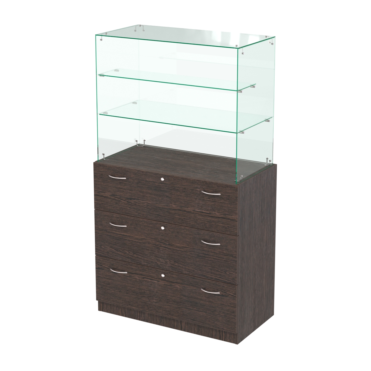 Открытый прилавок с выдвижными ящиками Селена-2 Дуб Венге