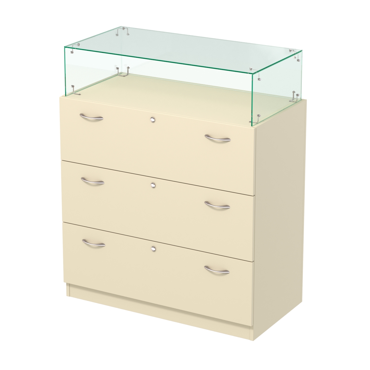 Прилавок с выдвижными ящиками Селена-14 Крем Вайс