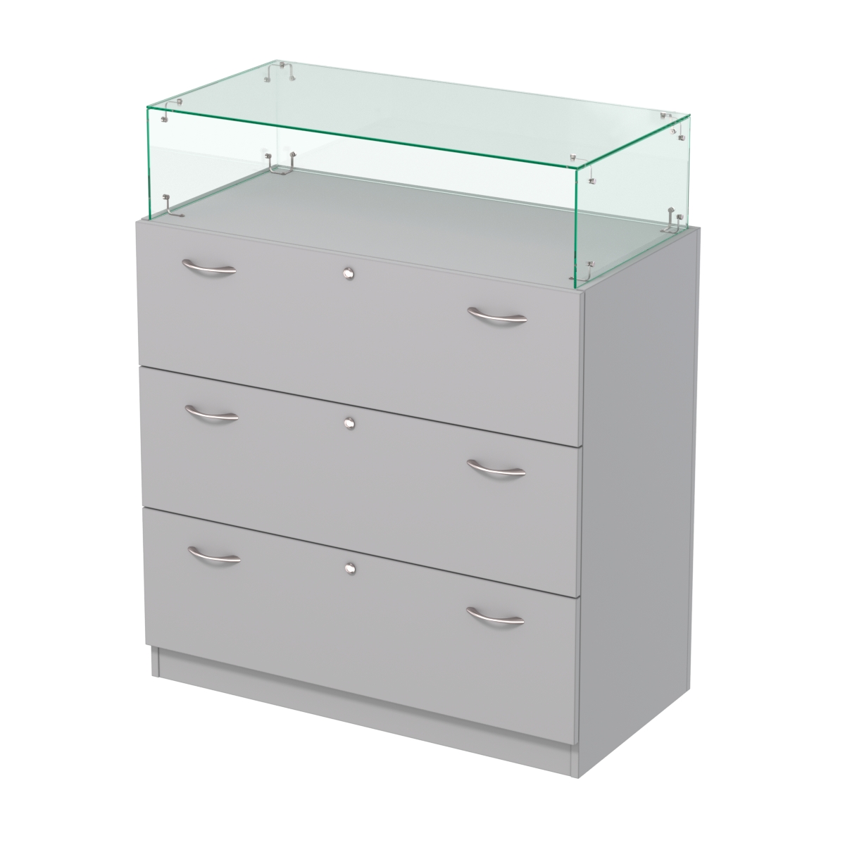 Прилавок с выдвижными ящиками Селена-14 Серый