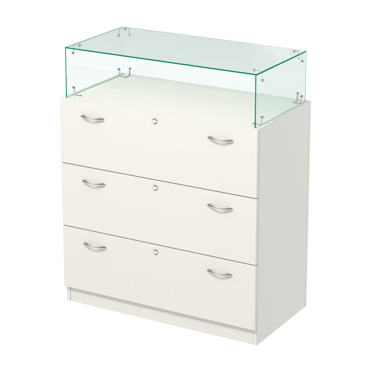 Прилавок с выдвижными ящиками Селена-14 Белый