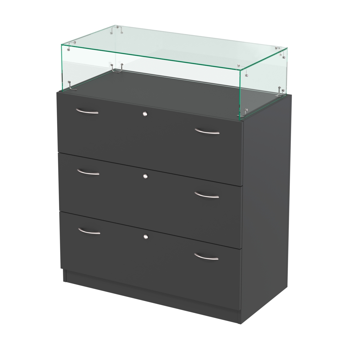 Прилавок с выдвижными ящиками Селена-14 Черный