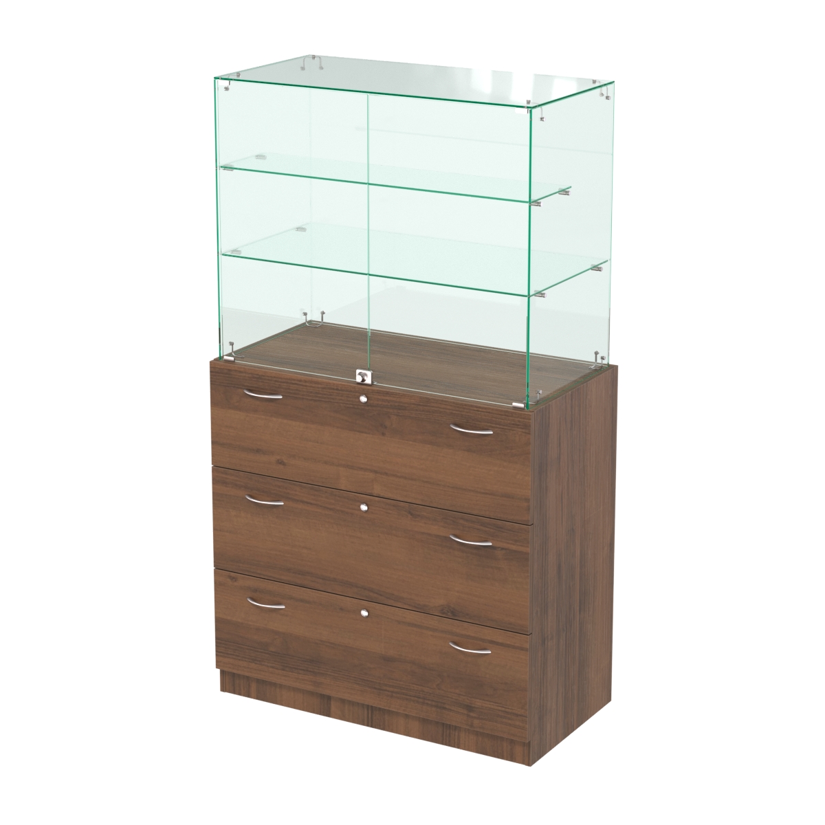 Высокий прилавок с выдвижными ящиками Селена-102 Орех