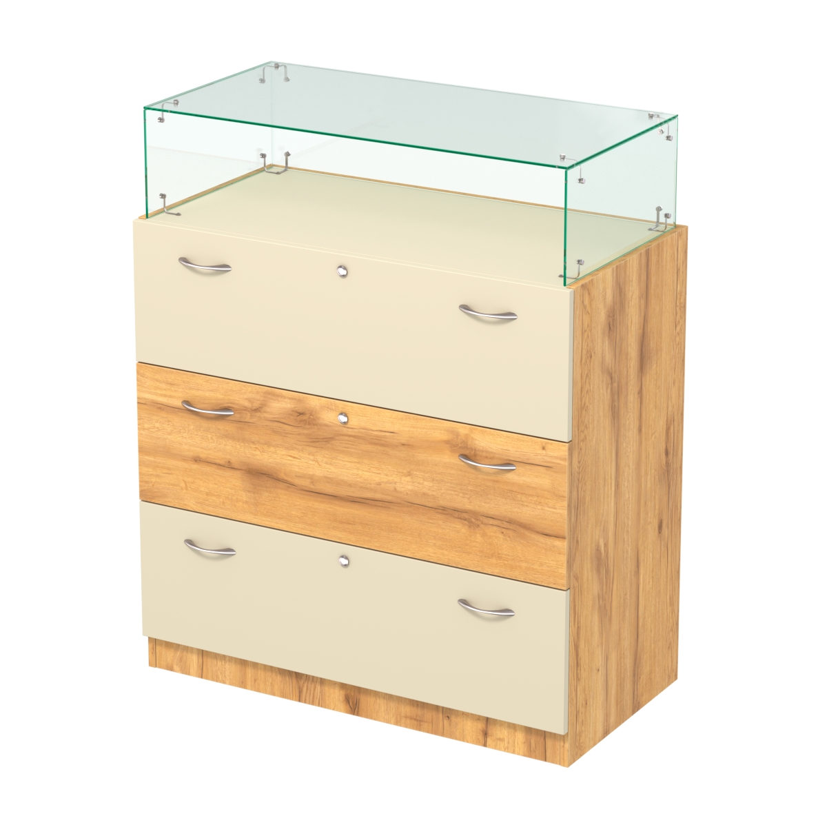 Селена-14 комбо Дуб Золотистый и Крем Вайс