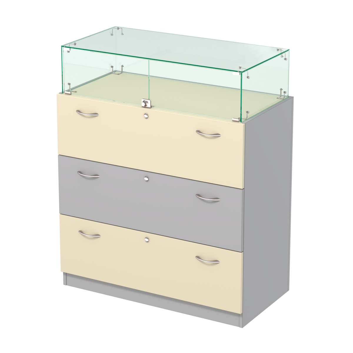 Селена-114 комбо Серый + Крем Вайс