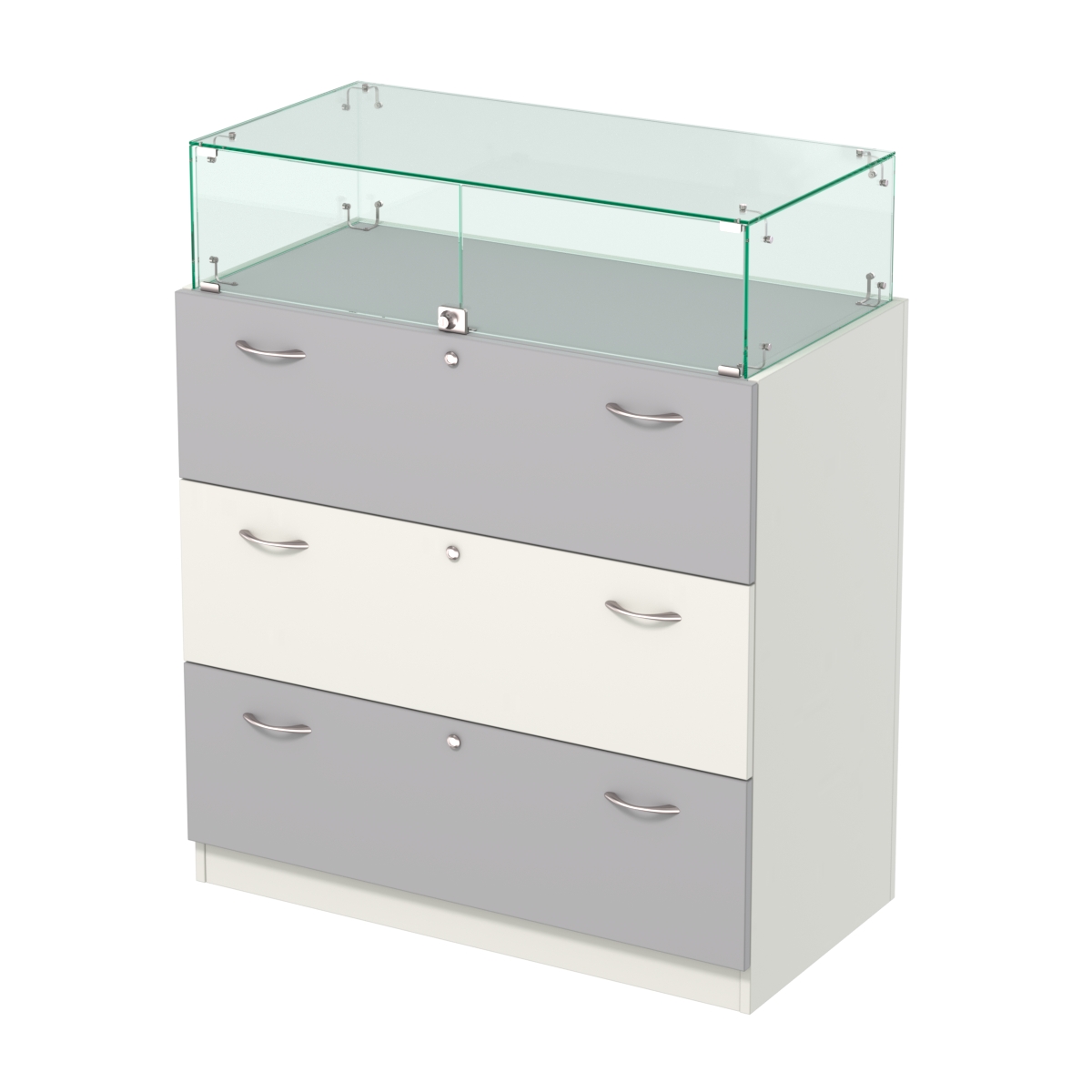 Селена-114 комбо Белый + Серый