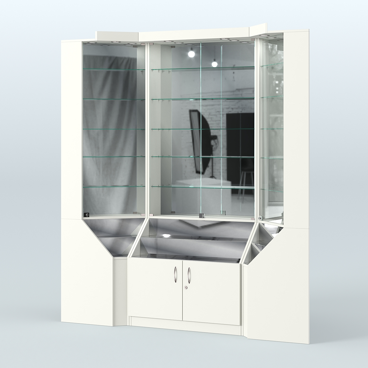 Павильон угловой серии Эталон №1 Белый