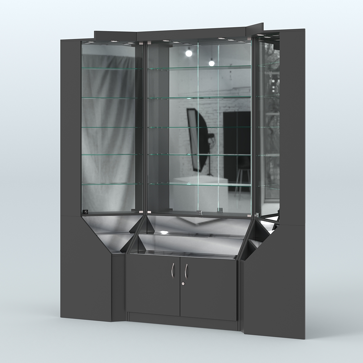 Павильон угловой серии Эталон №1 Черный